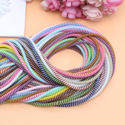 Universal Mobile Phone Data Cable Protection Rope Spring Line Telephone Line Protection Sleeve Winder Line