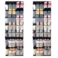 2021 Custom Size Logo 31pcs Pocket Hanging Organizer Organiser For Wardrobe Closet Transparent Underwear Shoes Storage Bag